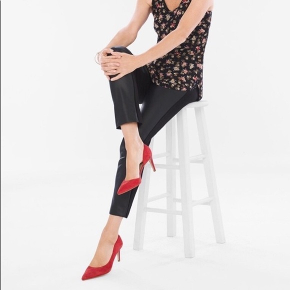 Chico’s size 14 black label cropped flat front W/ faux Pockets Tried on only - Picture 6 of 16